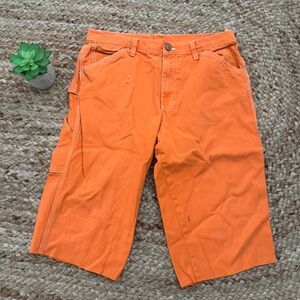 ORANGE DICKIES SHORTS
